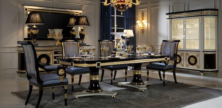 Decorative lighting techniques to highlight exclusive furniture